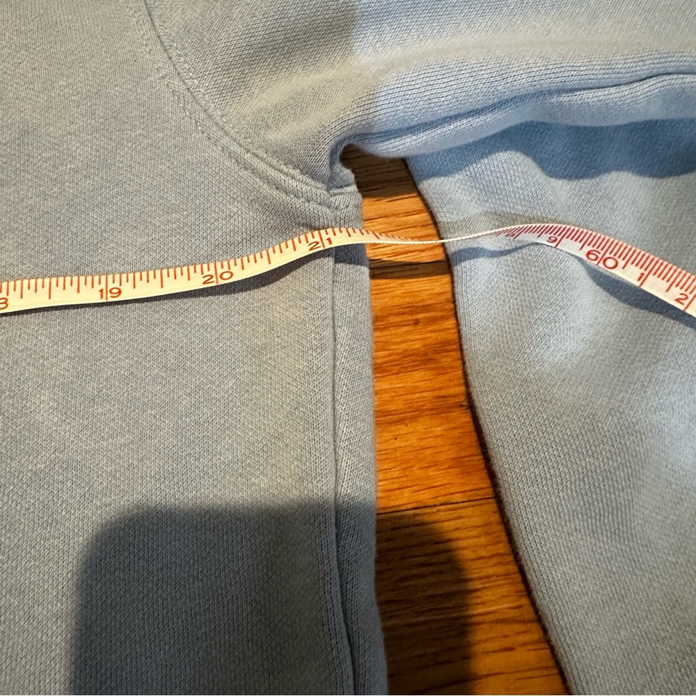 The North Face Women’s Evolution High Low Cropped Hoodie Light Blue‎ Large - Picture 6 of 7